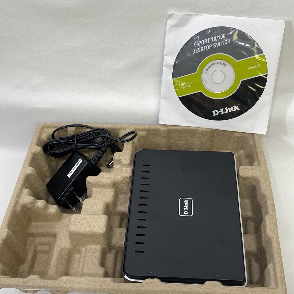 Switch D-Link Ethernet Gigabit 5 Port DES1105 External Ethernet 10/100 Complete
